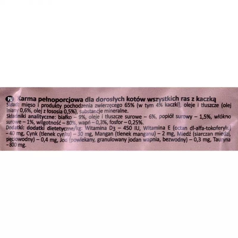 RAFI Cat Adult com pato - comida húmida para gatos - 100g