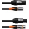 EUROLITE DT-2 DMX IP T-Con cabo DMX de 3 m, XLR de 3 pinos, resistente às intempéries