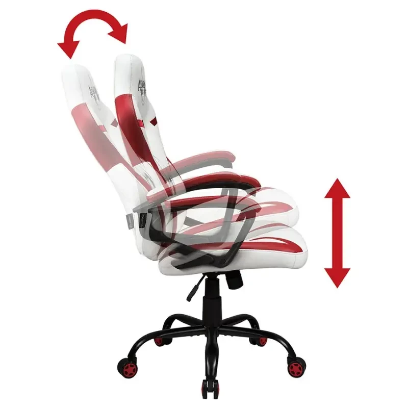 Cadeira de escritório Subsonic SA5573-AC1 assento acolchoado encosto acolchoado branco