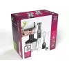 LAFE BlendMix BRK-003A conjunto de varinha mágica, 800 W, 2 velocidades, turbo, lâmina de aço inoxidável, copo de 0,6 l, preto/prateado