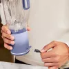 Blender portátil Ninja BC251EULD — recipiente de 0,57 L, bateria 11,1 V, lâminas de aço inoxidável, lavanda/transparente