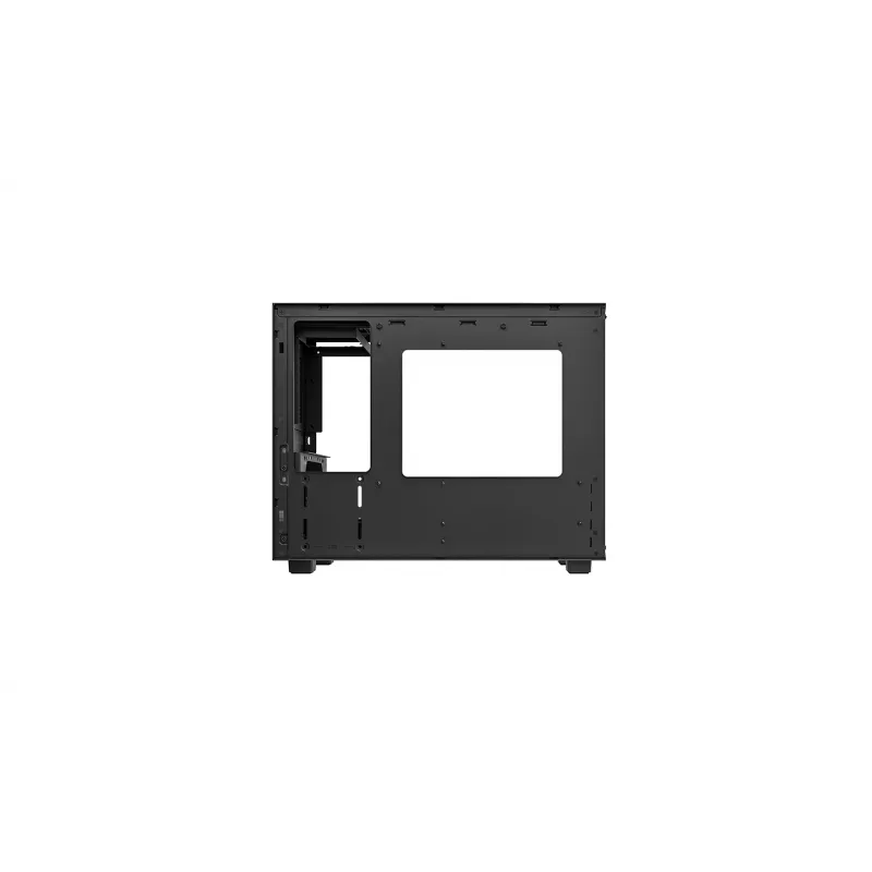 DeepCool CH160 PLUS R-CH160-BKNGM0-G caixa compacta para computador (SFF), Mini-ITX/Micro-ATX, vidro temperado, preta
