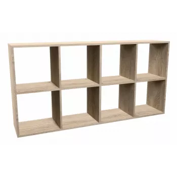 Estante topper MALAX 2X4 SONOMA, carvalho sonoma, 8 prateleiras, 1470×300×750 mm