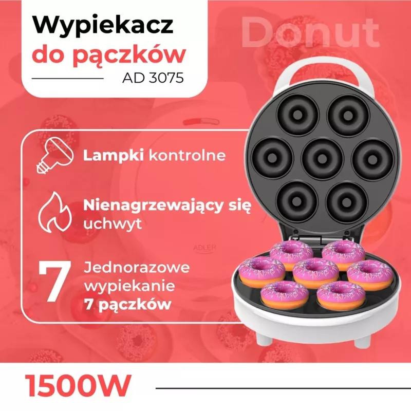 Máquina de donuts Adler | AD 3075 | Máquina de donuts | 1500 W