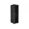 Lanberg FF01-6842-12BL armário rack de chão de 19 polegadas 42U, 600x800 mm, porta de vidro, LCD, IP20, para montagem, preto