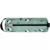 Estojo de lápis macio Herlitz Quattro Crazy Zebra poliéster preto verde branco 215x70x80 mm