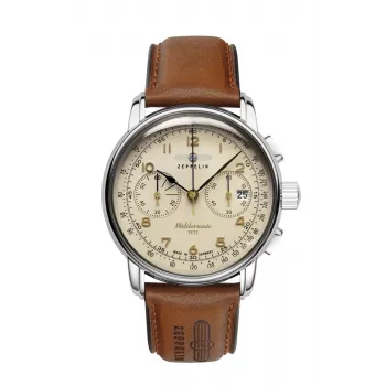 Relógio de quartzo Zeppelin Mediterranee 9670-5 — aço inoxidável, à prova de água