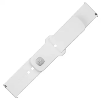Fixed | Conjunto Sporty Strap com fecho rápido 22 mm para smartwatch | 160-235 mm | Branco | Silicone