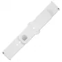 Fixed | Conjunto Sporty Strap com fecho rápido 22 mm para smartwatch | 160-235 mm | Branco | Silicone