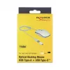 Rato DeLOCK 12532 escritório ambidestro USB Type-A ótico 3200 DPI