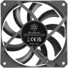 Ventoinha de caixa SILVERSTONE SST-AS120B 120mm preta transparente, 3-Pin