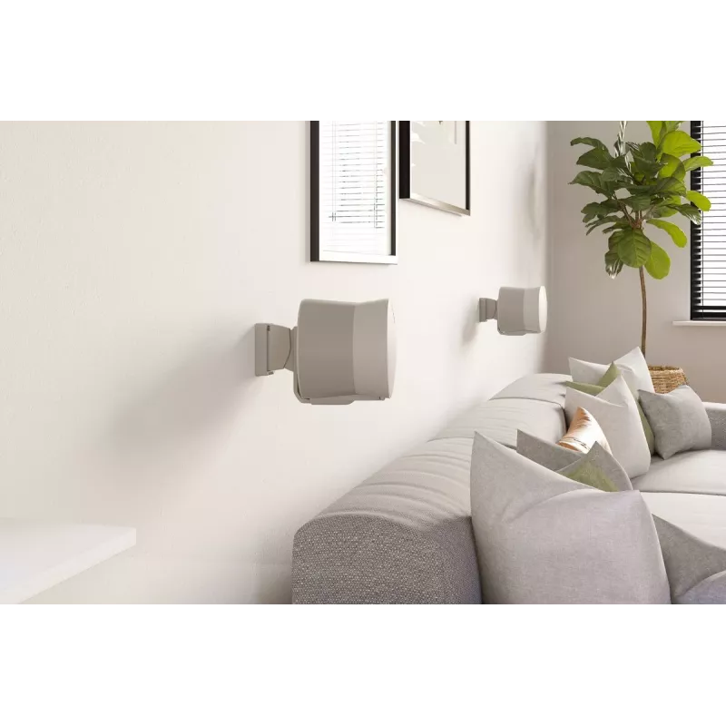 Suporte de parede Vogels | Suporte de parede para coluna para Sonos Era 300 | Inclinável, rotativo | Capacidade máxima 7 kg | Branco