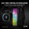 CORSAIR VENGEANCE RGB 32GB 2x16GB DDR5 6000MT/s DIMM Unbuffered 36-44-44-96 Std PMIC AMD EXPO dissipador cinzento PCB preto 1.4V