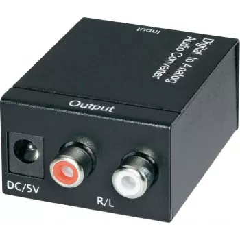 Conversor AV SpeaKa Professional 989149 — Toslink (ótico) para RCA adaptador de áudio digital