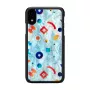 Capa de proteção iKins para iPhone XR – design Poppin Rock preto