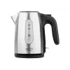Chaleira elétrica Adler AD 1273 1 L 1200 W preto avelã aço inoxidável
