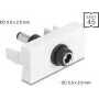 Módulo de extensão de alimentação DC DELOCK Easy 45 — conector fêmea DC 5,5×2,5 mm para conector macho DC 5,5×2,5 mm — Modelo 90865