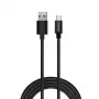 Cabo USB Savio CL-129 2 m USB 2.0 USB A USB C preto