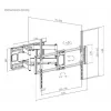 Suporte de TV Gembird WM-120 pc(s)-01 3,05 m (120) preto