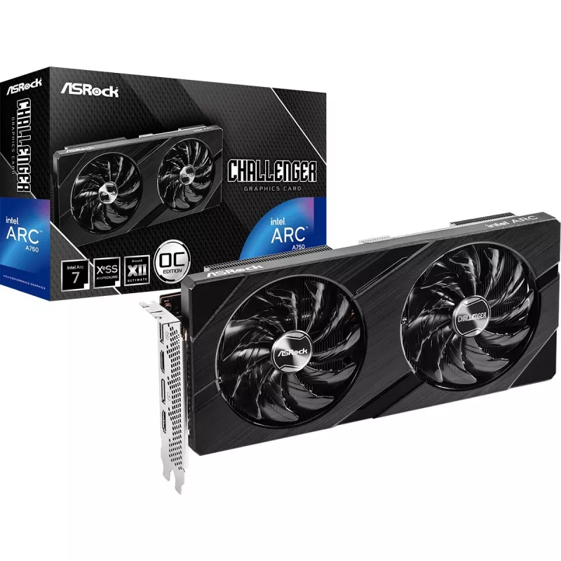 Placa gráfica ASRock Challenger D Intel Arc A750 8GB OC