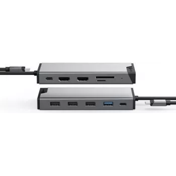 Cabo com fios ALOGIC DV3 USB 3.2 Gen 1 (3.1 Gen 1) Type-C prateado (DUCDDV3)