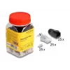 DeLOCK 66903 conector de cabo RJ-45 preto metálico macho 25 unid.