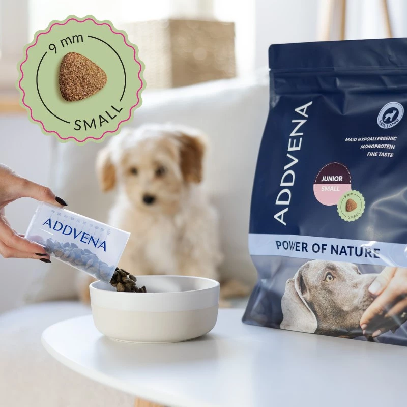ADDVENA Power of Nature Junior Small Lamb - alimentação seca para cães - 2,5 kg