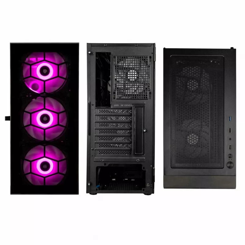 Kolink Observatory HF Glass ARGB Midi-Tower - preto
