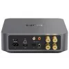 WiiM Amp Pro LPWIAMPP amplificador estéreo multiroom de streaming, 60 W/canal a 8 Ω / 120 W/canal a 4 Ω, HDMI ARC, ótico, entrada de linha, Ethernet, alumínio, cinzento escuro