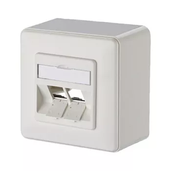 METZ CONNECT tomada Keystone AP 2 portas, sem equipamento, branco puro
