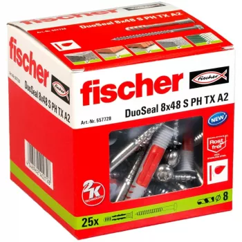 Bucha de expansão Fischer DuoSeal 8 x 48 S PH TX A2