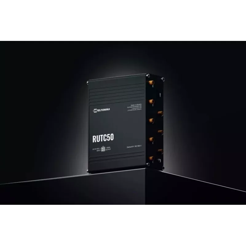 Router Teltonika RUTC50 Wireless Gigabit Ethernet Dual-Band (2,4 GHz / 5 GHz) 5G preto