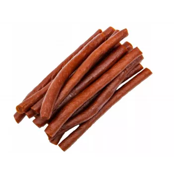 Guloseimas para cães Hilton Soft Beef Sticks 500 g — tiras de mastigar macias de higiene dentária de vaca para cães adultos, saco de 500 g