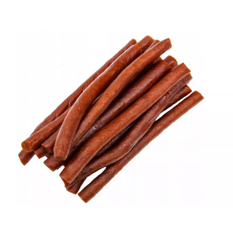 Guloseimas para cães Hilton Soft Beef Sticks 500 g — tiras de mastigar macias de higiene dentária de vaca para cães adultos, saco de 500 g