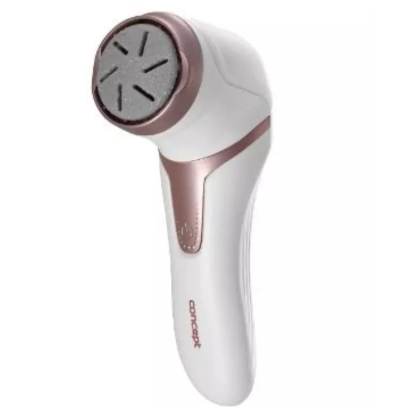 Concept PN3000 lima elétrica para pés com sistema de aspiração de calos, branca