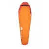 Saco-cama Volven VOLVEN TRAVELLER Right Orange – em forma de múmia, fecho de correr à direita, individual