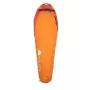 Saco-cama Volven VOLVEN TRAVELLER Right Orange – em forma de múmia, fecho de correr à direita, individual
