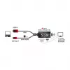 Adaptador de cabo de vídeo DeLOCK 62959 HDMI USB DVI-I VGA 0,135 m