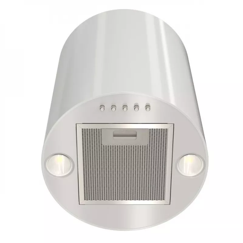 Exaustor MAAN Elba Mini WPB 431 — branco, caixa em aço, controlo eletrónico, 120–300 m³/h, ø310 mm, altura 400 mm