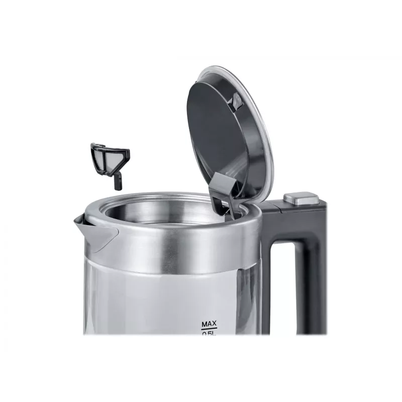 Severin WK 3472 chaleira elétrica 0,5 L prateado 1100 W (WK3472)