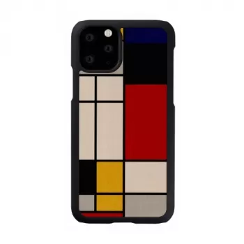 Capa para smartphone man and wood para iPhone 11 Pro — capa protetora de madeira preta