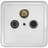 Axing SSD 2-00 Tomada coaxial terminal F-Type, branco