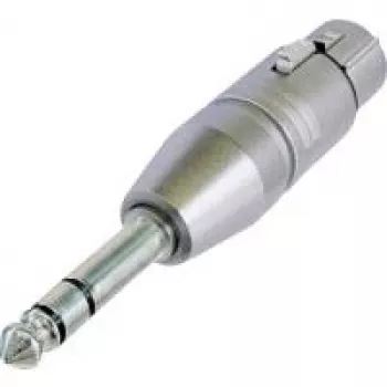 Neutrik NA3FP - adaptador de áudio - XLR3 (F) para ficha jack estéreo (M) (NA3FP)