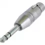 Neutrik NA3FP - adaptador de áudio - XLR3 (F) para ficha jack estéreo (M) (NA3FP)