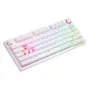 Teclado mecânico sem fios SAVIO PHENIX WHITE, Gateron Red Pro, ABS