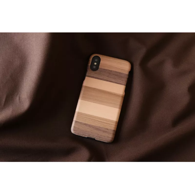 Capa para smartphone man and wood para iPhone X/XS — capa de proteção preta