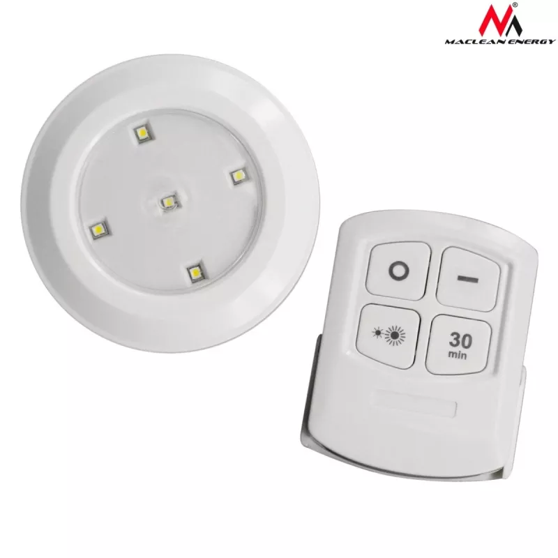 Conjunto de lâmpadas LED com comando Maclean Energy MCE165, pilhas AAA, 6 unid. no conjunto