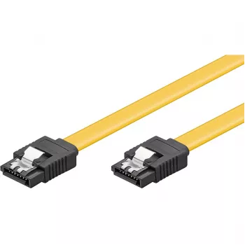 Cabo de dados S-ATA Goobay 95021 para HDD SSD 6 Gbit/s SATA ficha Tipo L para ficha Tipo L comprimento 50 cm ficha reta