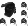 Conjunto LED EUROLITE SLS-603 5x com saco macio – conjunto de iluminação LED de 5 peças