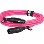 Cabo de áudio RØDE XLR3M-P, 3 m, XLR, rosa